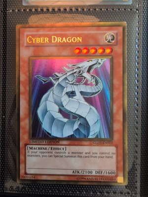 YUGIOH CYBER DRAGON GLD1-EN022 GOLD mP 1996-image
