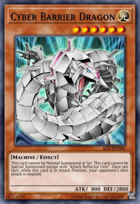 Yu-Gi-Oh! TCG Cyber Barrier Dragon Shadow of Infinity Soi-En006 Unlimited Super-image