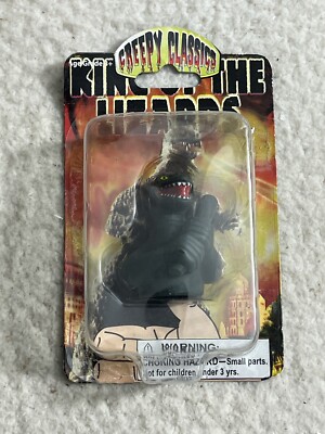 GODZILLA Creepy Classics King of The Lizards Finger Puppet 2006 New On Card-image