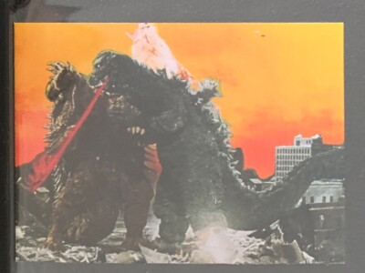 1973 vintage GODZILLA Amada Toho kaiju Card Japanese Anguirus #36c-image