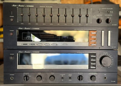 Rare complete Fisher HiFi set CA-880 Amplifier, FM-660 Tuner & EQ-2322 Equalizer-image