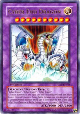 Heavy Play x 1 Cyber End Dragon - CRV-EN036 - Ultra Rare - Unlimited Edition CRV-image
