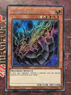 Cyber Dragon - SGX3-EN128 - Secret Rare - 1st Edition - Speed Duel - NM-image