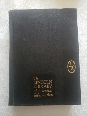 LINCOLN LIBRARY OF ESSENTIAL INFORMATION: LEATHER BOUND  1965 (1924) Vol. 1 -image