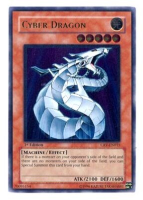 Cyber Dragon - CRV-EN015 - Ultimate Rare - 1st Edition x1 - Damaged-image