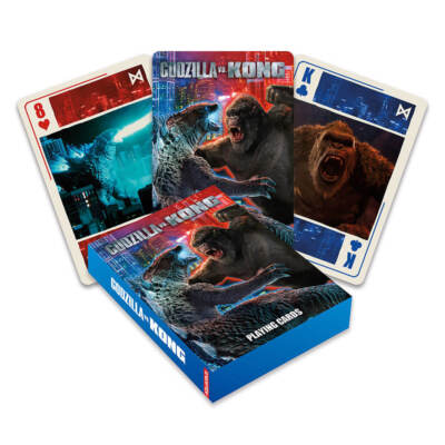 Aquarius Godzilla vs Kong Playing Cards Quality Linen Finish Official Licensed-image