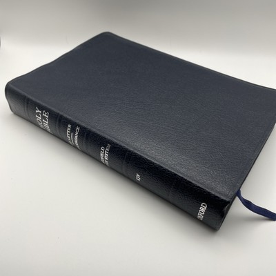 Holy Bible Scofield Study System KJV Red Letter Oxford Blue Leather-image