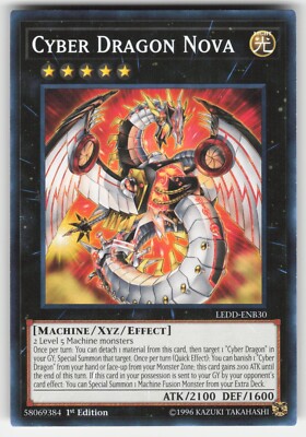 | Yugioh Cyber Dragon Nova LEDD-ENB30 1st Edition Legendary Dragon  NM- 🔥 |-image