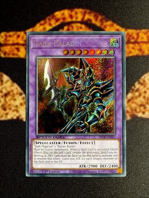 YUGIOH • DARK PALADIN • SECRET RARE • SBCB-EN021 • 1st EDITION • SPEED DUEL • NM-image