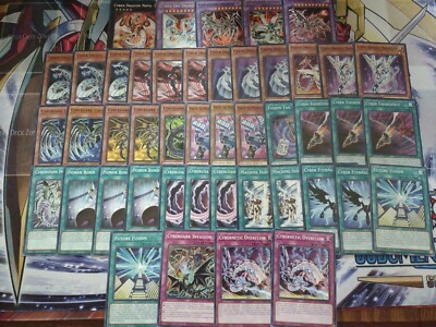 YuGiOh Cards Cyber End Dragon Deck core collectible trading card game Cyberdark.-image