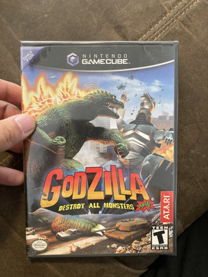 Godzilla Destroy All Monsters Melee (Nintendo GameCube, 2002) SEALED BLACK LABEL-image