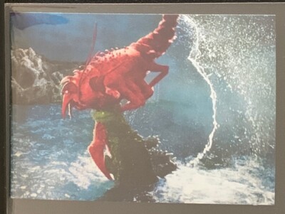1973 vintage GODZILLA Amada Toho kaiju Card Japanese Ebirah #19 a-image