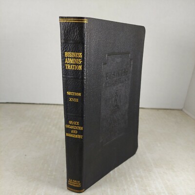 Antique 1918 Leather Business Administration LaSalle Extension University Vol 18-image