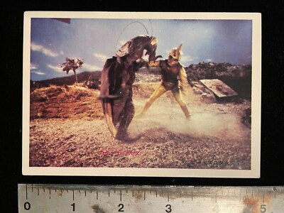 Vintage Japanese Bromide Yamakatsu Sprectreman card kaiju Gokinozaurus -image