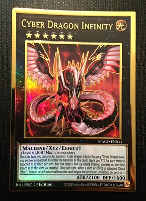 Yugioh Cyber Dragon Infinity MAGO EN-033 Gold Holo Rare 1st Edition NM-M-image