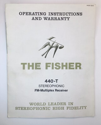 Fisher Model 440-T  Stereophonic Receiver Owner / User Manual *Original*-image