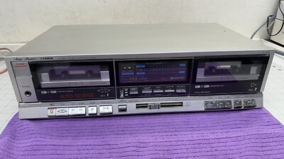 Fisher CR-W85 Studio Series Recording Dual Cassette Deck Stereo For Parts Repair-image