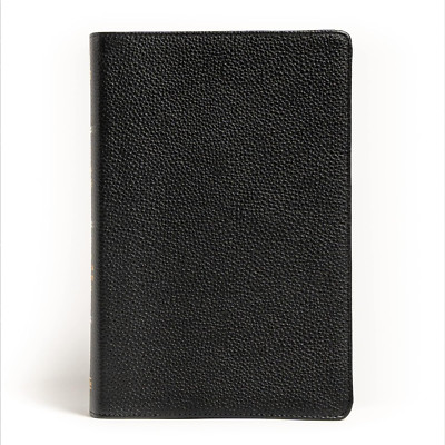 NASB Large Print Personal Size Reference Bible, Black Genuine Leather, Red Lette-image