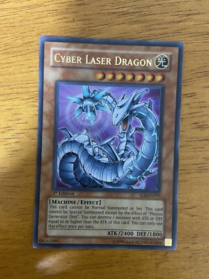 Yugioh Cyber Laser Dragon SOI-EN007 Ultra Rare 1st Edition Mint Condition-image