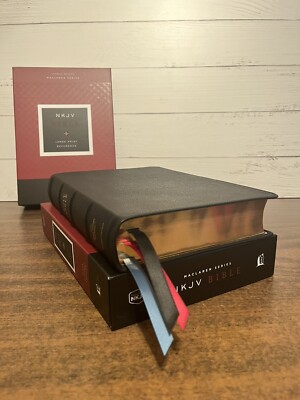 NKJV Large Print Verse by Verse Bible -$189.99 Retail - Goatskin Genuine Leather-image