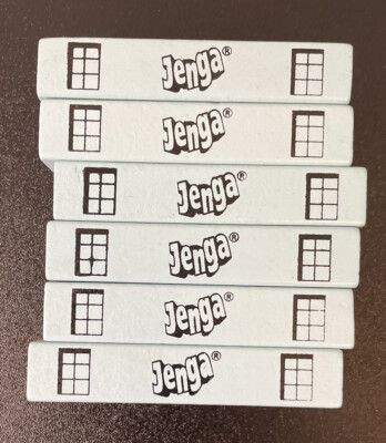 Jenga Godzilla Extreme Edition Party Game- 6 Replacement Pieces-image
