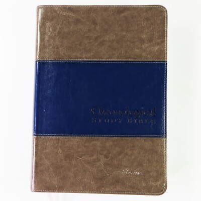 NKJV, The Chronological Study Bible, Leathersoft, Holy Bible By Thomas Nelson VG-image