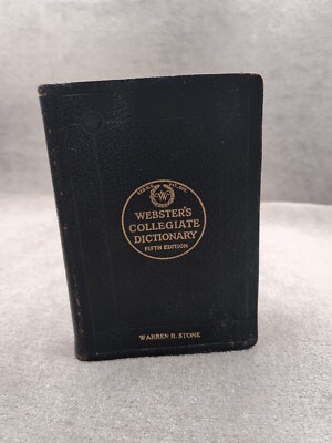 Merriam Webster’s Collegiate Dictionary Fifth Edition Thin Paper 1947-image