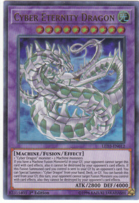 Yugioh LED3-EN012 Cyber Eternity Dragon – Ultra Rare 1st Edition-image