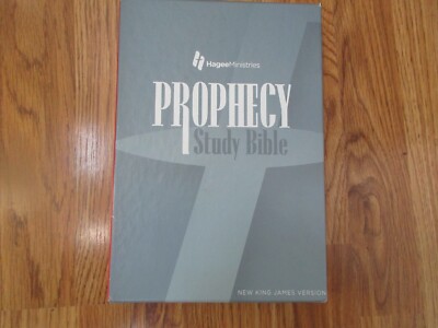 Prophecy Study Bible - John Hagee  NKJV - Black Bonded Leather - New in Box-image