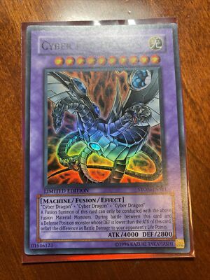 YuGiOh! CYBER END DRAGON STON-ENSE1 LIMITED EDITION SUPER RARE NM-image