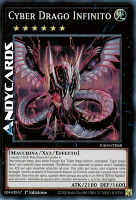CYBER INFINITE DRAGON • Super R (Cyber Dragon Infinity) RA04 IT068 • 1Ed Yugioh!-image