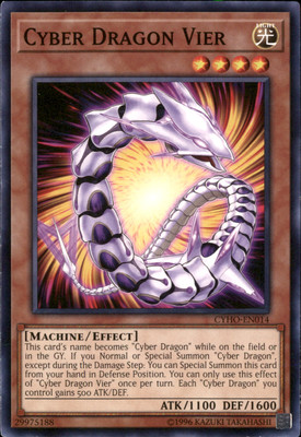 Cyber Dragon Vier CYHO-EN014 Yugioh-image