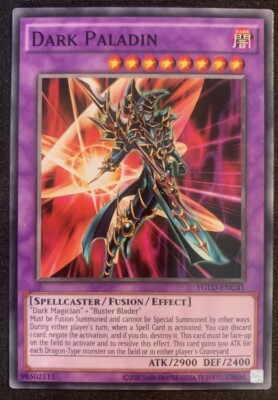 🔥 Yugioh Dark Paladin YGLD-ENC41 Near Mint Common ~ ALTERNATE ART ~-image