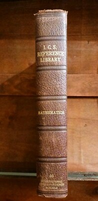1905 Leatherbound Mathematics I.C.S. Reference Library-image