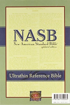 NASB Ultrathin Reference Bible, Lockman Foundation-image