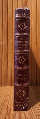 EASTON PRESS HENRY KISSINGER - SIGNED - DOES AMERICA NEED FOREIGN POLICY? SEALED-image