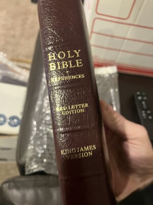 Riverside Reference Bible KJV Collins 84RL Bonded Leather Brown-image