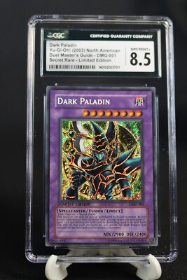 YU-GI-OH! Dark Paladin | DMG-001 | Limited Edition | Secret Rare | CGC 8.5-image