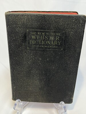 Webster Dictionary 1933 The New Supreme Self Pronouncing-image