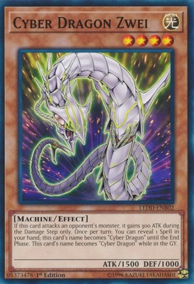 Cyber Dragon Zwei - LEDD-ENB02 - Common - 1st Edition - Moderately Played-image