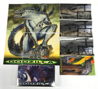 Inkworks Godzilla Widevision Movie Trading Card Complete Collection-(72+6+3+1)-image