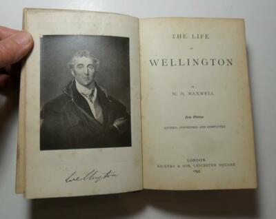 LIFE OF WELLINGTON W H MAXWELL 1893 LONDON BRITISH WAR HERO CLEAN LEATHER COPY-image