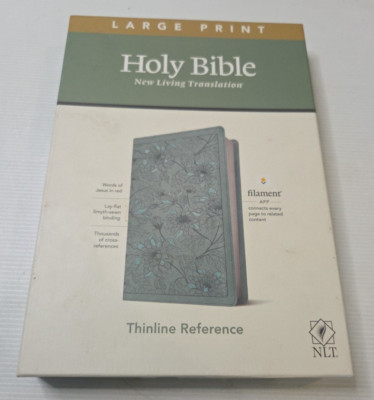 NLT Large Print Thinline Reference Holy Bible Filament Enabled Edition RedLetter-image