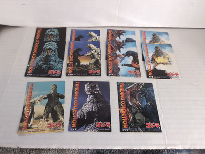 Godzilla Trading Cards Amada 1995 Collection Incomplete Check List Lot Of 11 -image