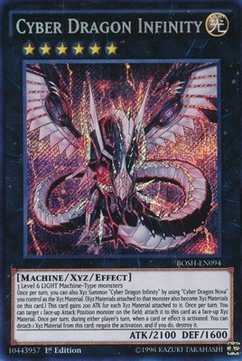 Cyber Dragon Infinity BOSH-EN094 Secret Rare 1st Edition-image