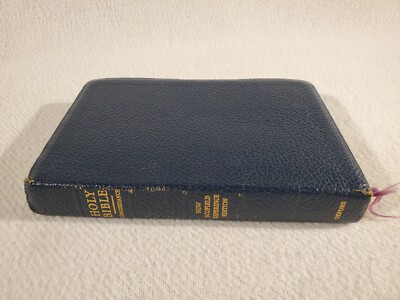 New Scofield Reference Edition Holy Bible Concordance Oxford 1969 Blue Leather-image