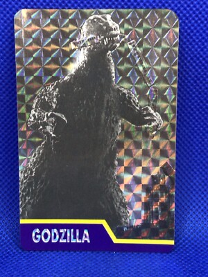 First Godzilla HOLO Prisim Meiji card  Seal TOHO 1993 Japanese F/S-image