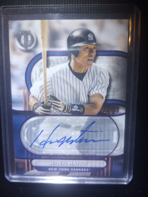 2024 Topps Tribute Hideki Matsui Autograph /50 (Godzilla Auto)-image