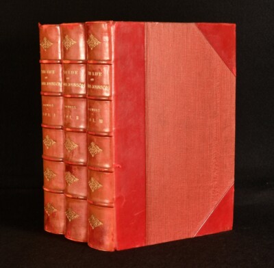 1901 3vol The Life of Samuel Johnson L.L.D. by James Boswell Illustrated by H...-image