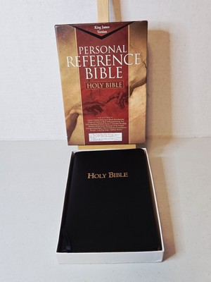 Cornerstone Personal Reference Bible King James Version Black Bonded Leather NEW-image